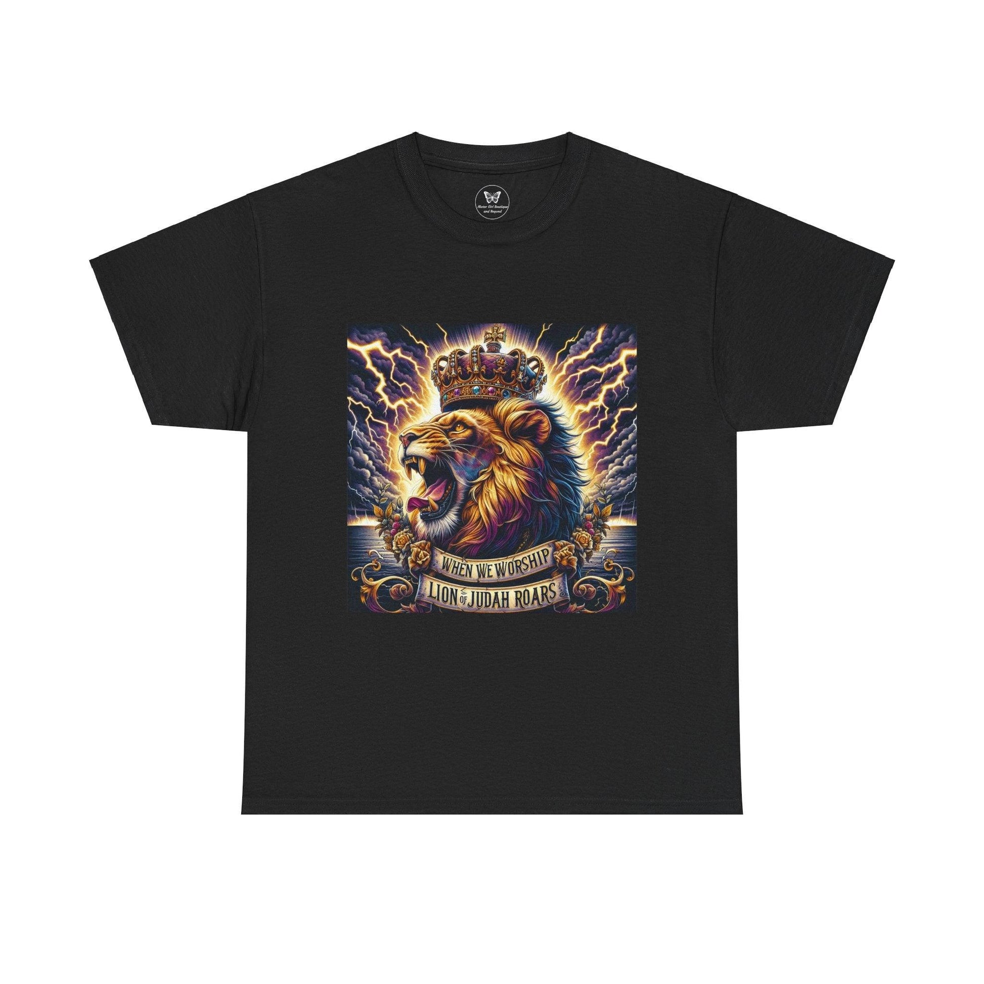 Unisex Tee - When We Worship the Lion of Judah Roars - Motor Girl Boutique