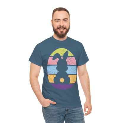 Color Band Grunge Bunny T-Shirt – Easter with an Edge