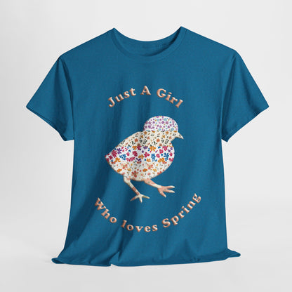 "Just a girl who loves Spring" flower Tee