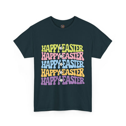 Happy Easter Four Ways T-Shirt – Groovy Colors, Retro Vibes