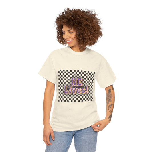 He Lives! Retro Easter T-Shirt – Faith That Speaks Loud and Clear