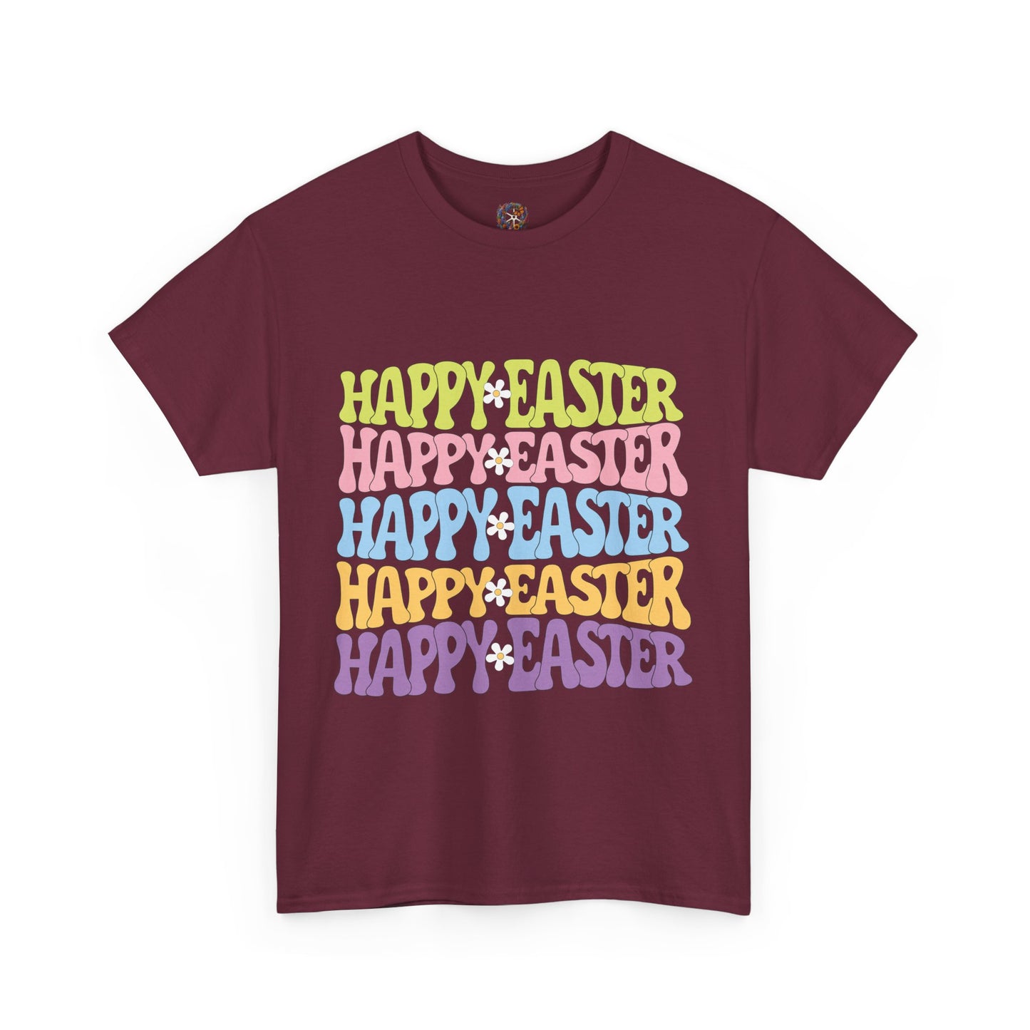Happy Easter Four Ways T-Shirt – Groovy Colors, Retro Vibes