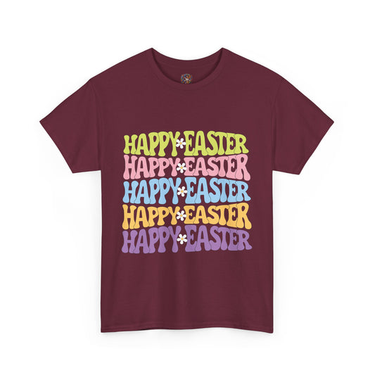 Happy Easter Four Ways T-Shirt – Groovy Colors, Retro Vibes