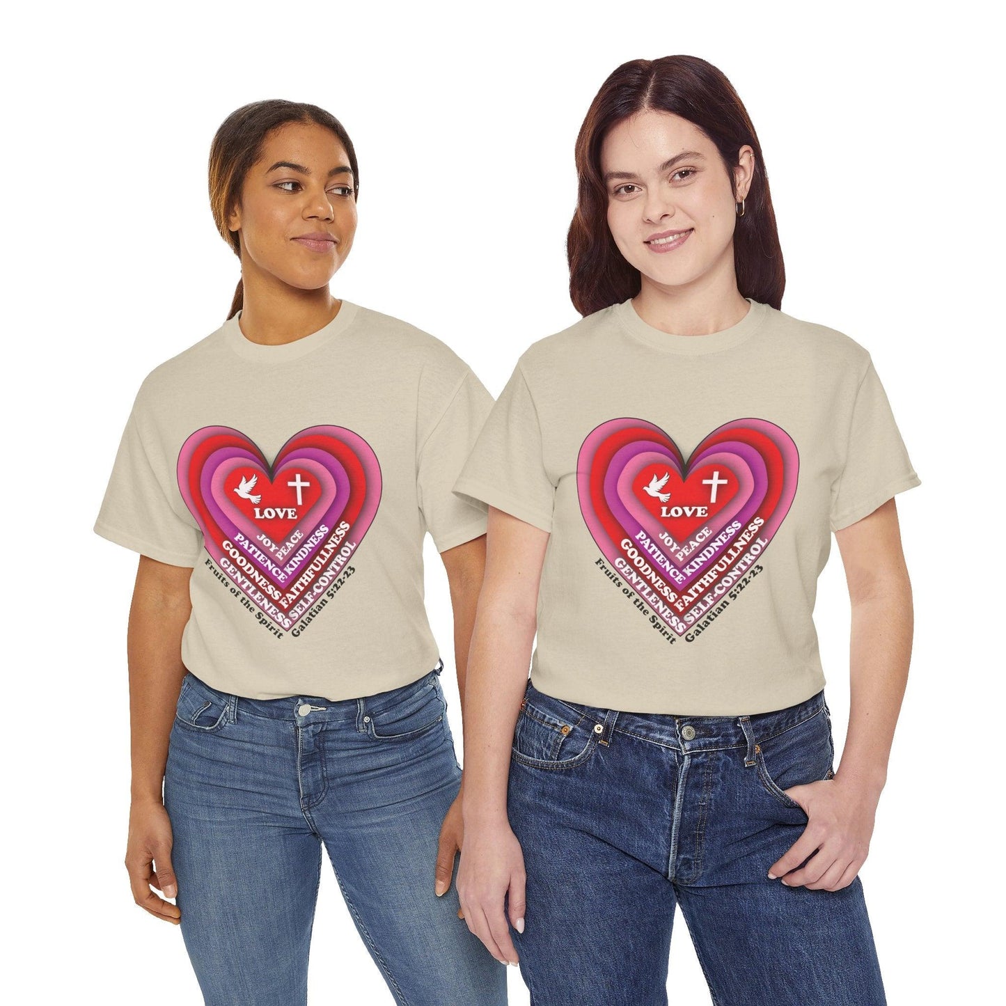 Unisex Tee - Heart Fruits of the Spirit - Motor Girl Boutique