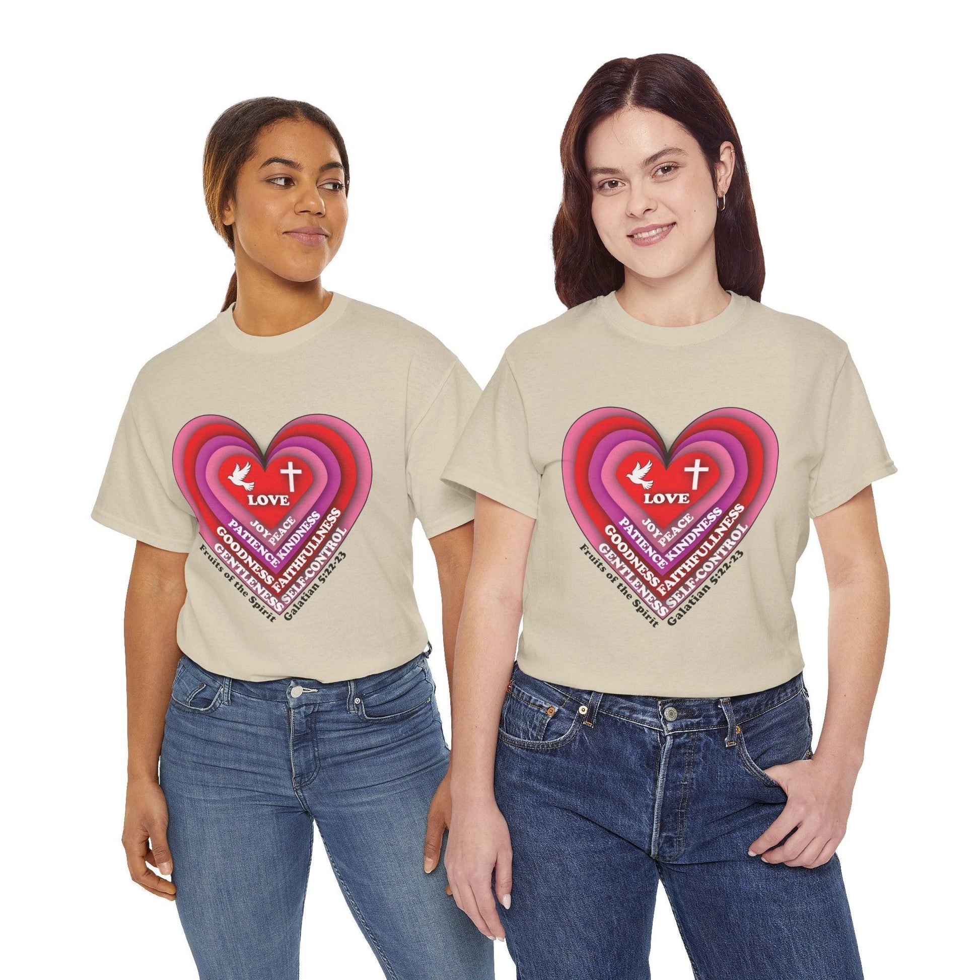 Unisex Tee - Heart Fruits of the Spirit - Motor Girl Boutique