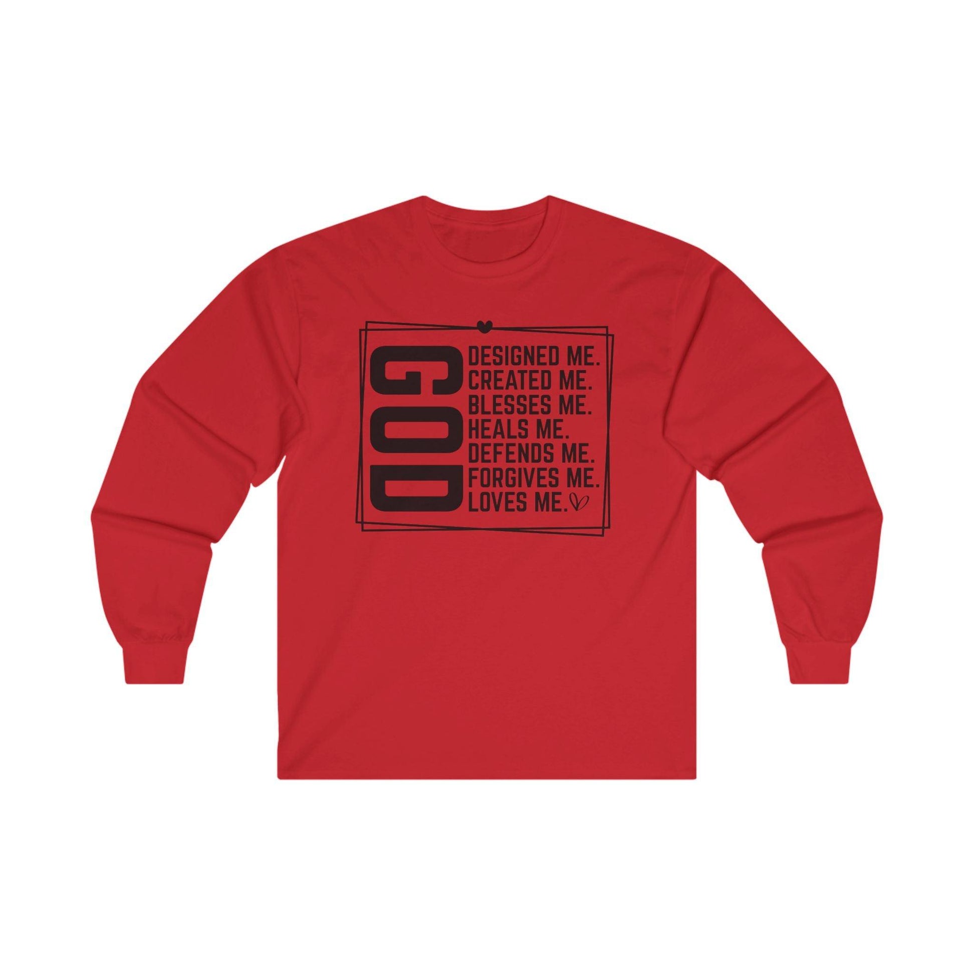 God Designed Me Long Sleeve Tee - Motor Girl Boutique