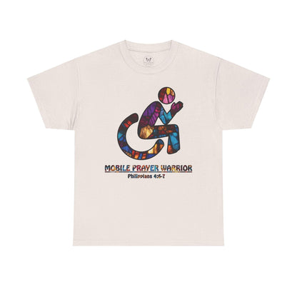 Christian Unisex Tee - Mobile Prayer Warrior Wheelchair Philippians 4:5-7 Tee - Motor Girl Boutique