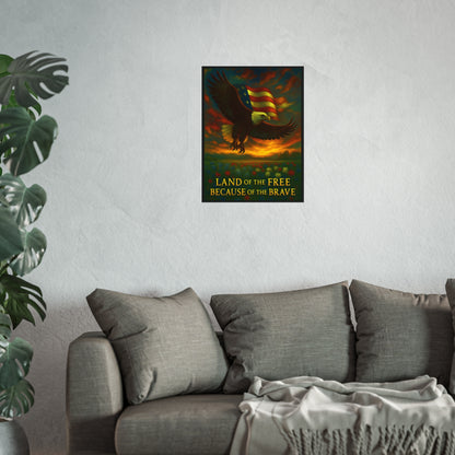 Land of the Free – Patriotic Fine Art Poster Print