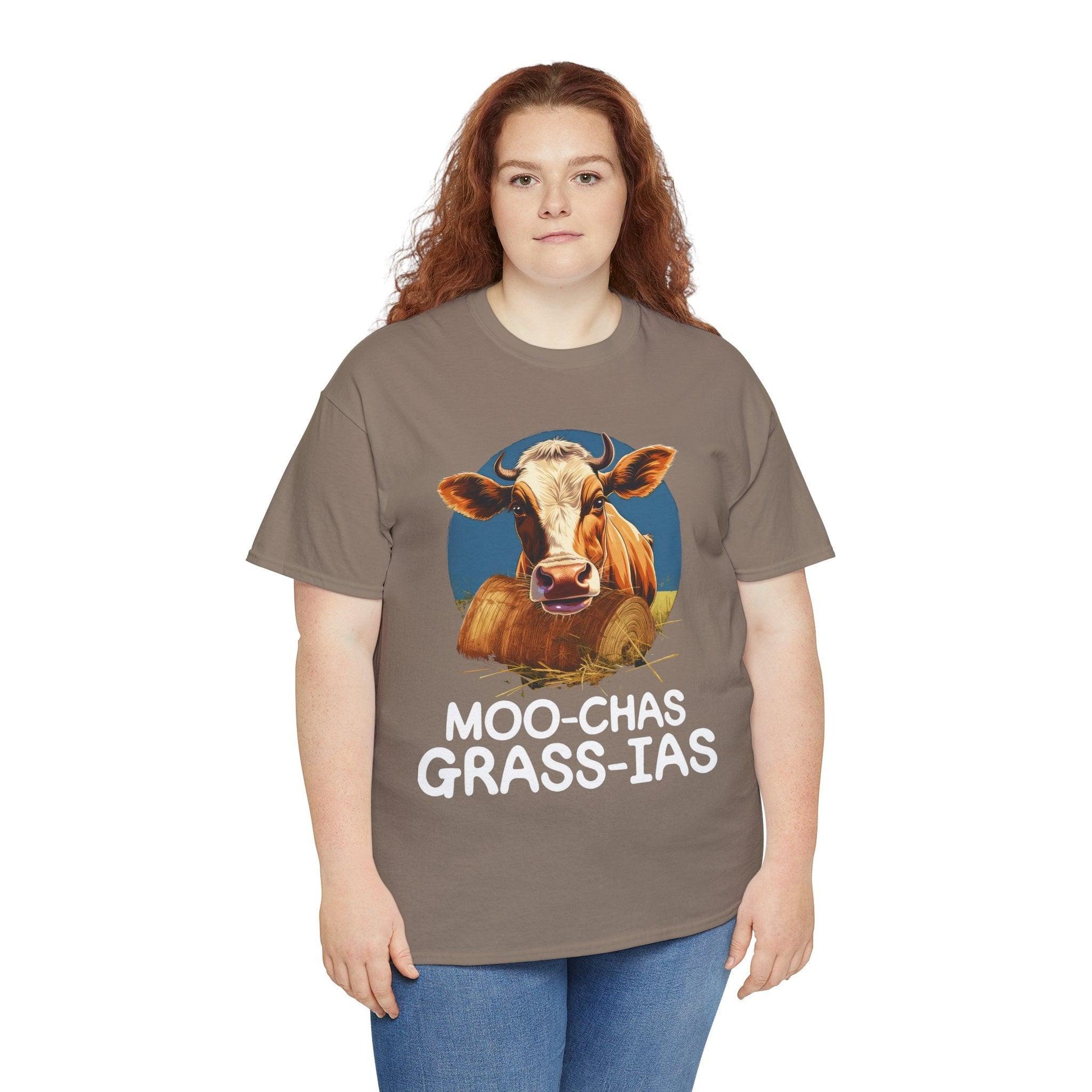 Unisex T-Shirt - “Moo-chas Grass-ias” - Motor Girl Boutique