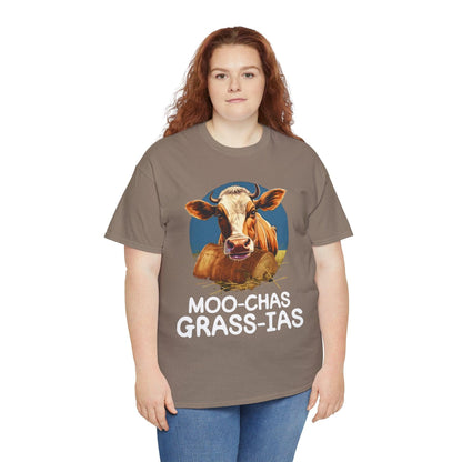 Unisex T-Shirt - “Moo-chas Grass-ias” - Motor Girl Boutique