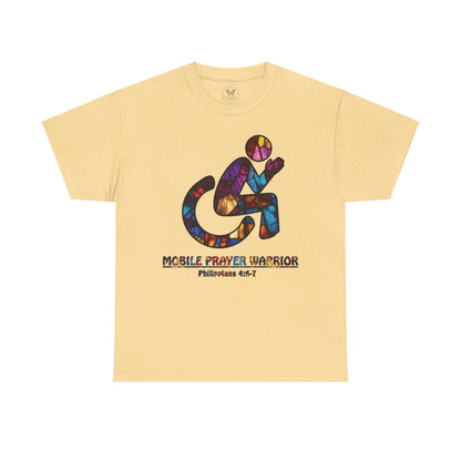 Christian Unisex Tee - Mobile Prayer Warrior Wheelchair Philippians 4:5-7 Tee - Motor Girl Boutique