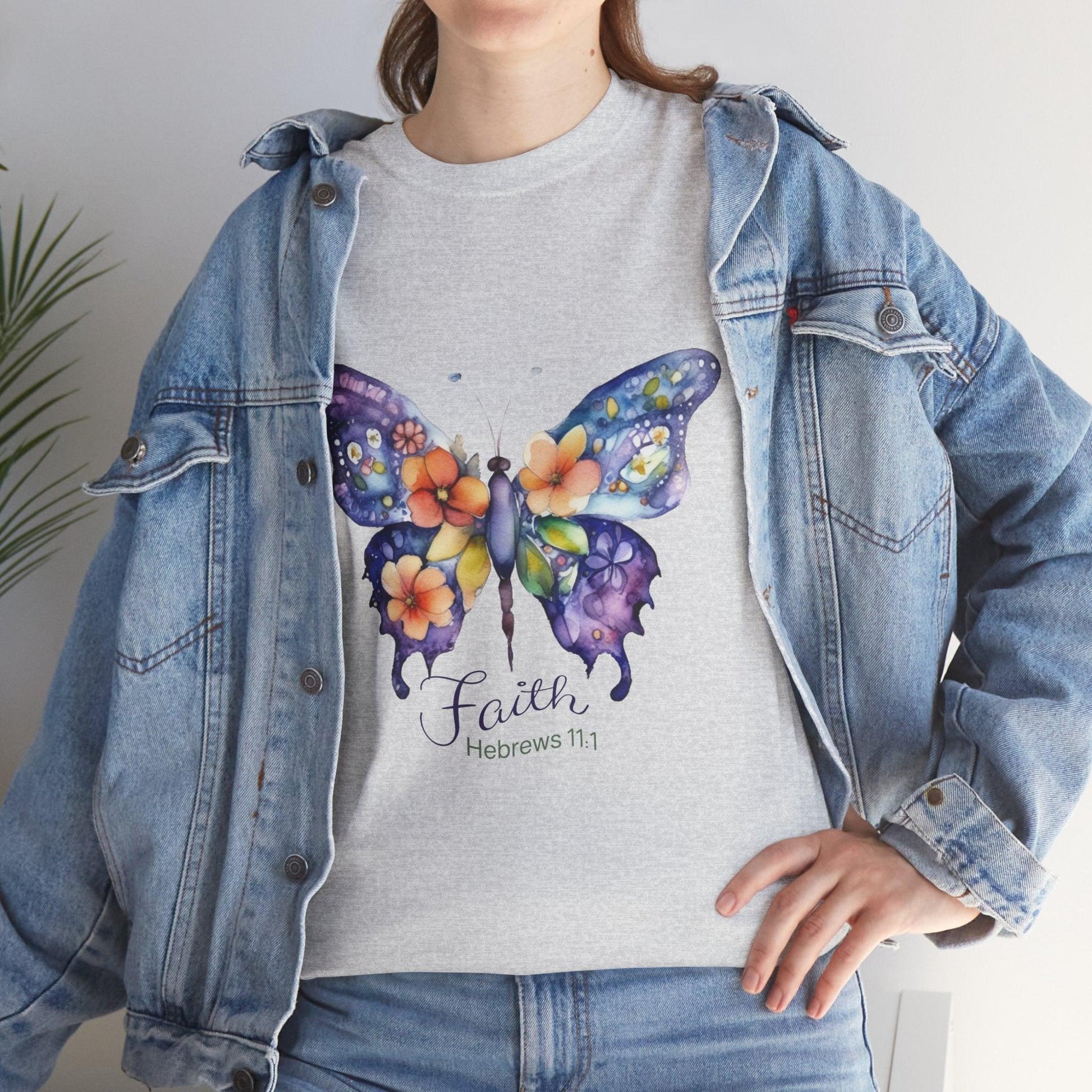 Faith Butterfly Hebrews 11 Tee - Motor Girl Boutique