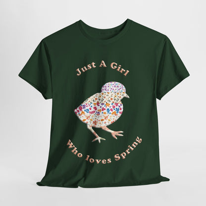 "Just a girl who loves Spring" flower Tee