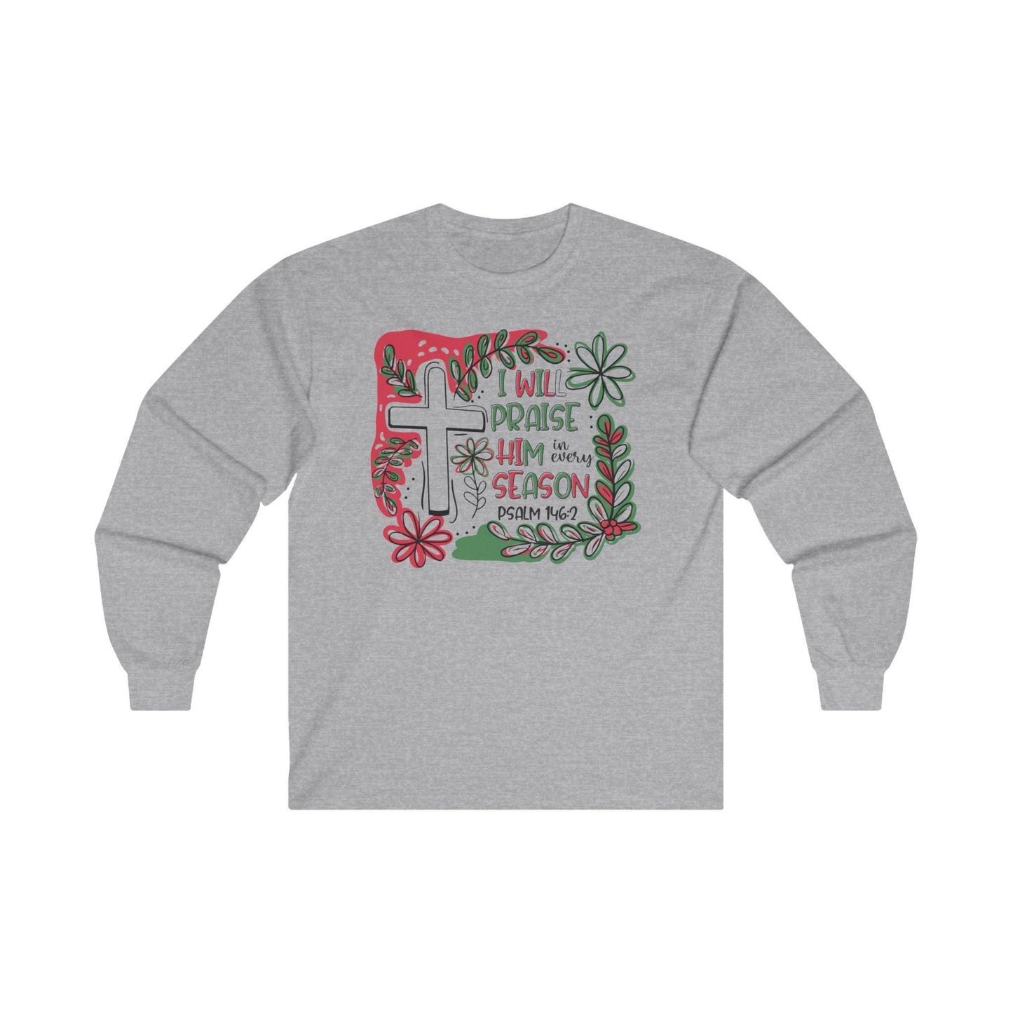 Boho Psalm 146:2 Long Sleeve Tee - Motor Girl Boutique