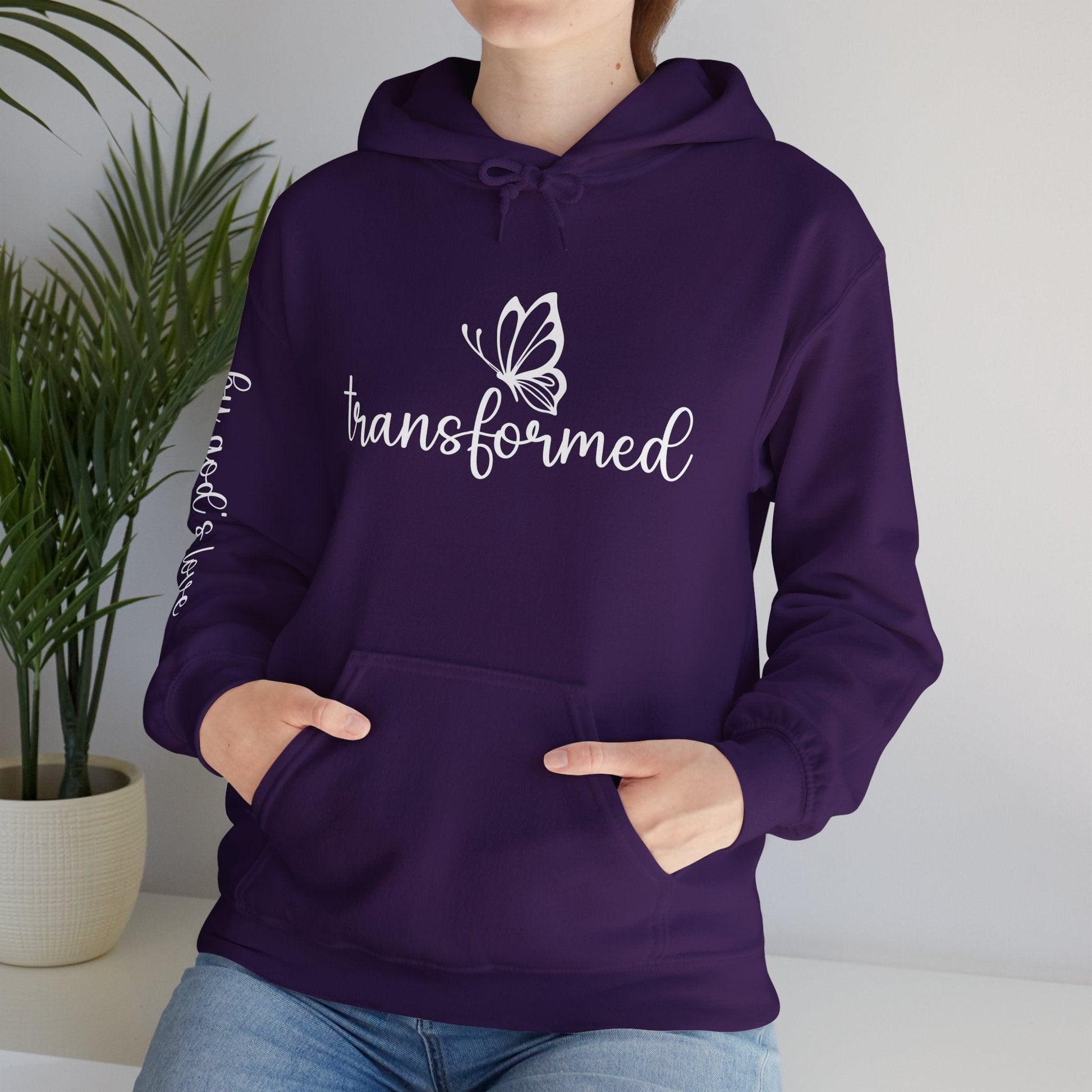 Butterfly Transformed Unisex Hoodie - God's Love Design - Motor Girl Boutique