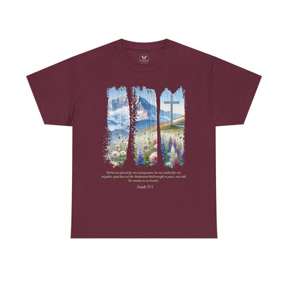 Unisex Tee - 3 Panel Isaiah 53 Resurrection