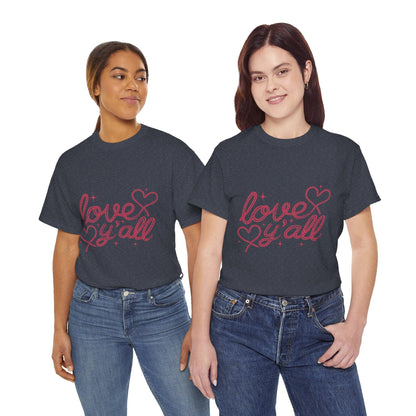 Unisex Tee - Love Ya'll Western Rope lettering - Motor Girl Boutique