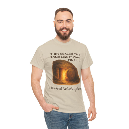 They Sealed the Tomb” Christian Easter T-Shirt – Gildan 5000, Resurrection Graphic Tee