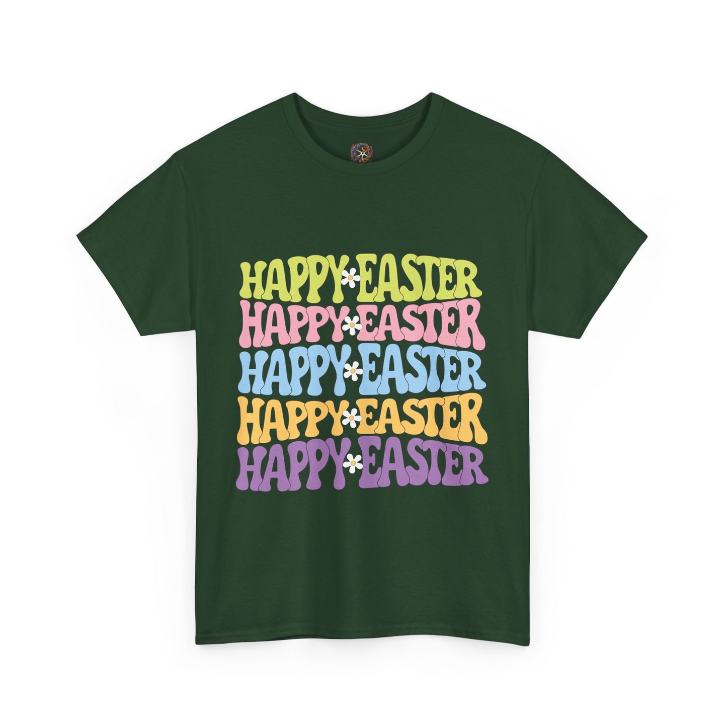 Happy Easter Four Ways T-Shirt – Groovy Colors, Retro Vibes