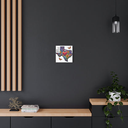 Deep in the Heart of Wildflowers – Square Canvas Wall Art