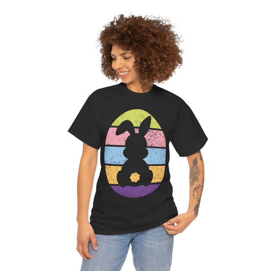 Color Band Grunge Bunny T-Shirt – Easter with an Edge