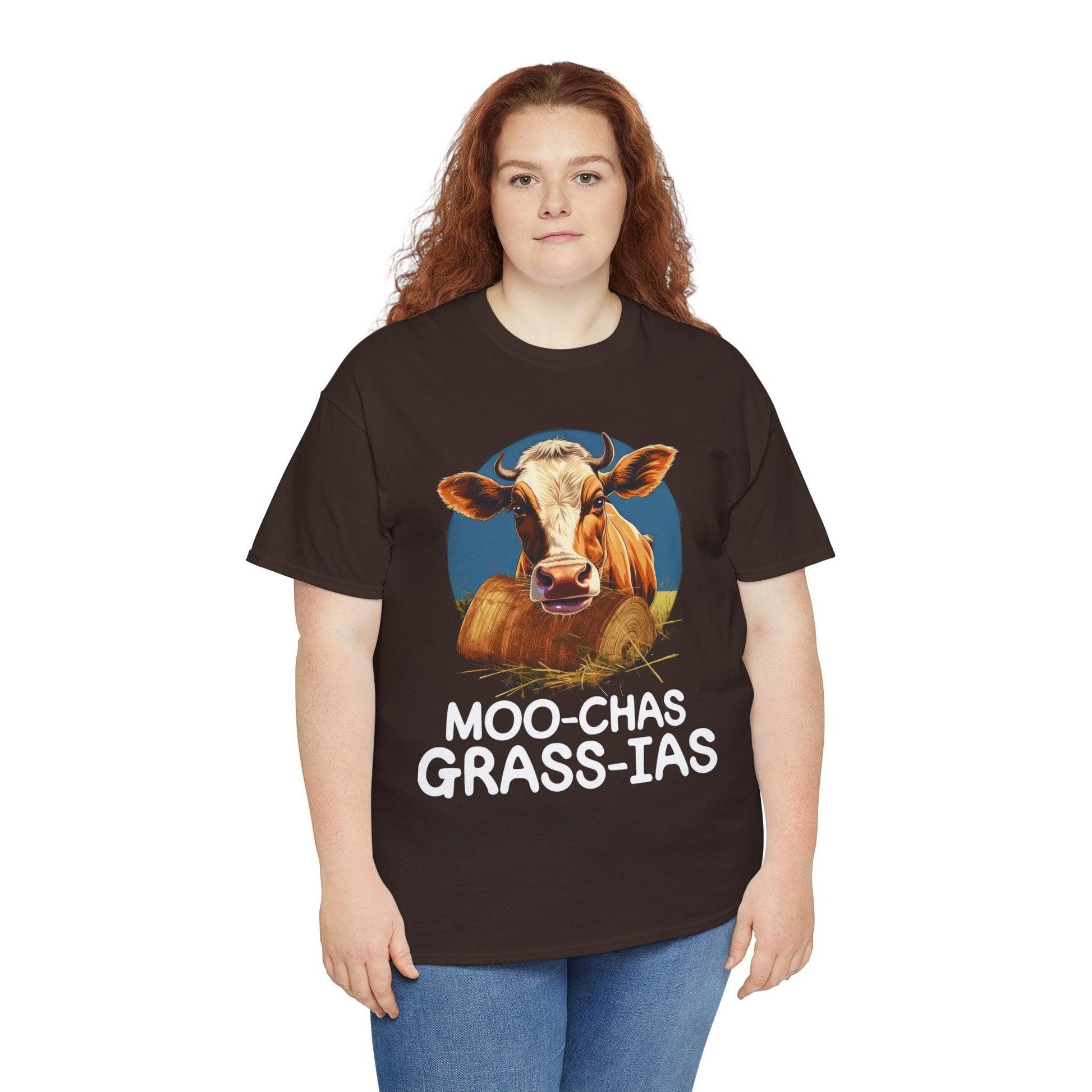Unisex T-Shirt - “Moo-chas Grass-ias” - Motor Girl Boutique