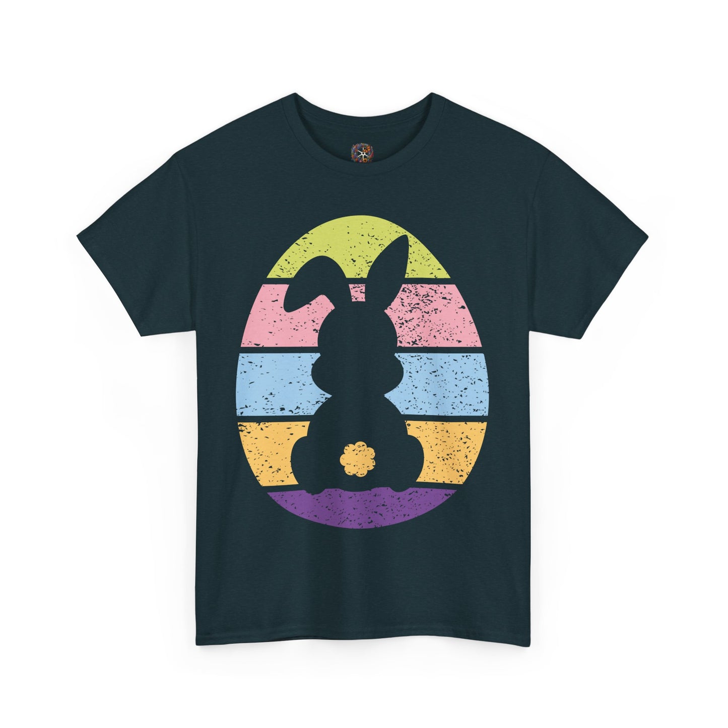 Color Band Grunge Bunny T-Shirt – Easter with an Edge