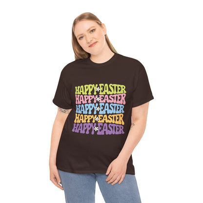 Happy Easter Four Ways T-Shirt – Groovy Colors, Retro Vibes