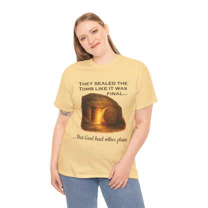 They Sealed the Tomb” Christian Easter T-Shirt – Gildan 5000, Resurrection Graphic Tee