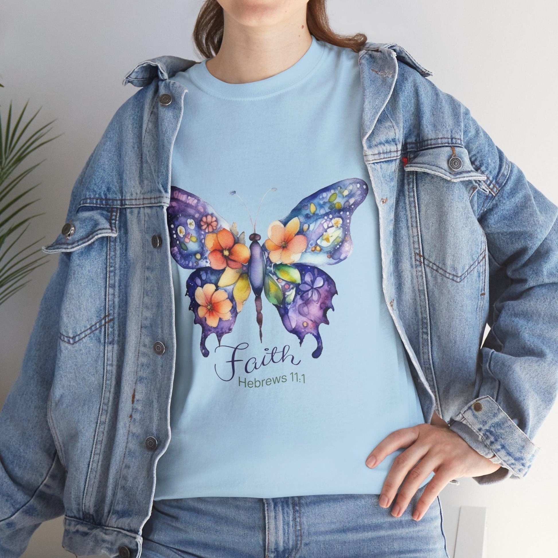 Faith Butterfly Hebrews 11 Tee - Motor Girl Boutique