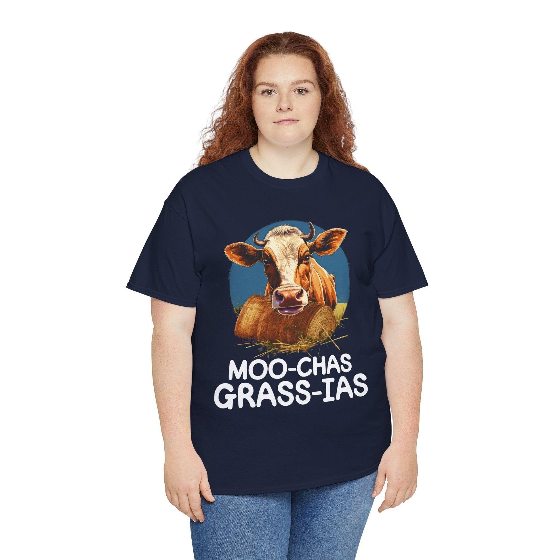 Unisex T-Shirt - “Moo-chas Grass-ias” - Motor Girl Boutique