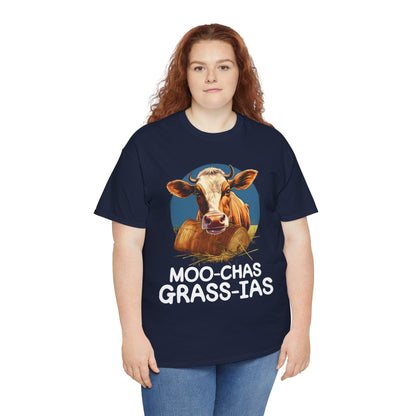 Unisex T-Shirt - “Moo-chas Grass-ias” - Motor Girl Boutique