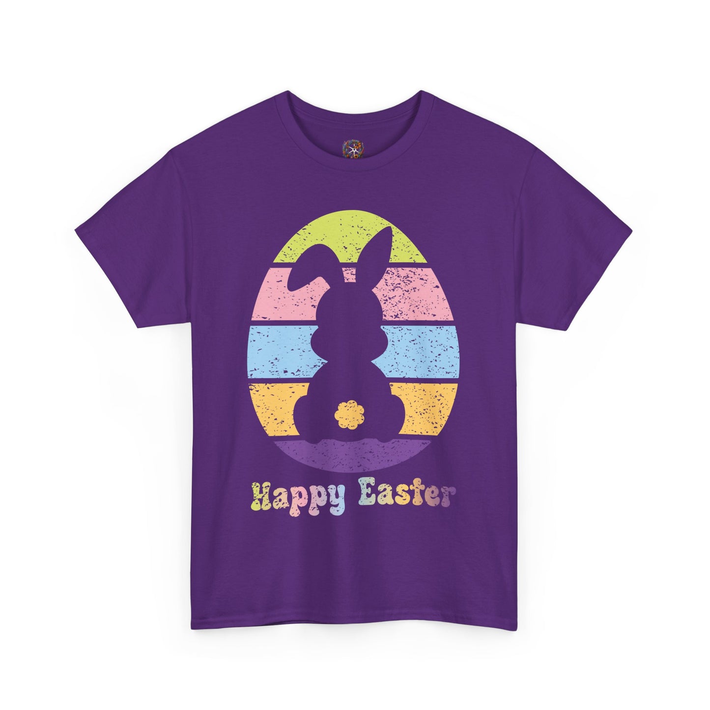 Retro Grunge Happy Easter Bunny T-Shirt – Vintage Vibes, Easter Style