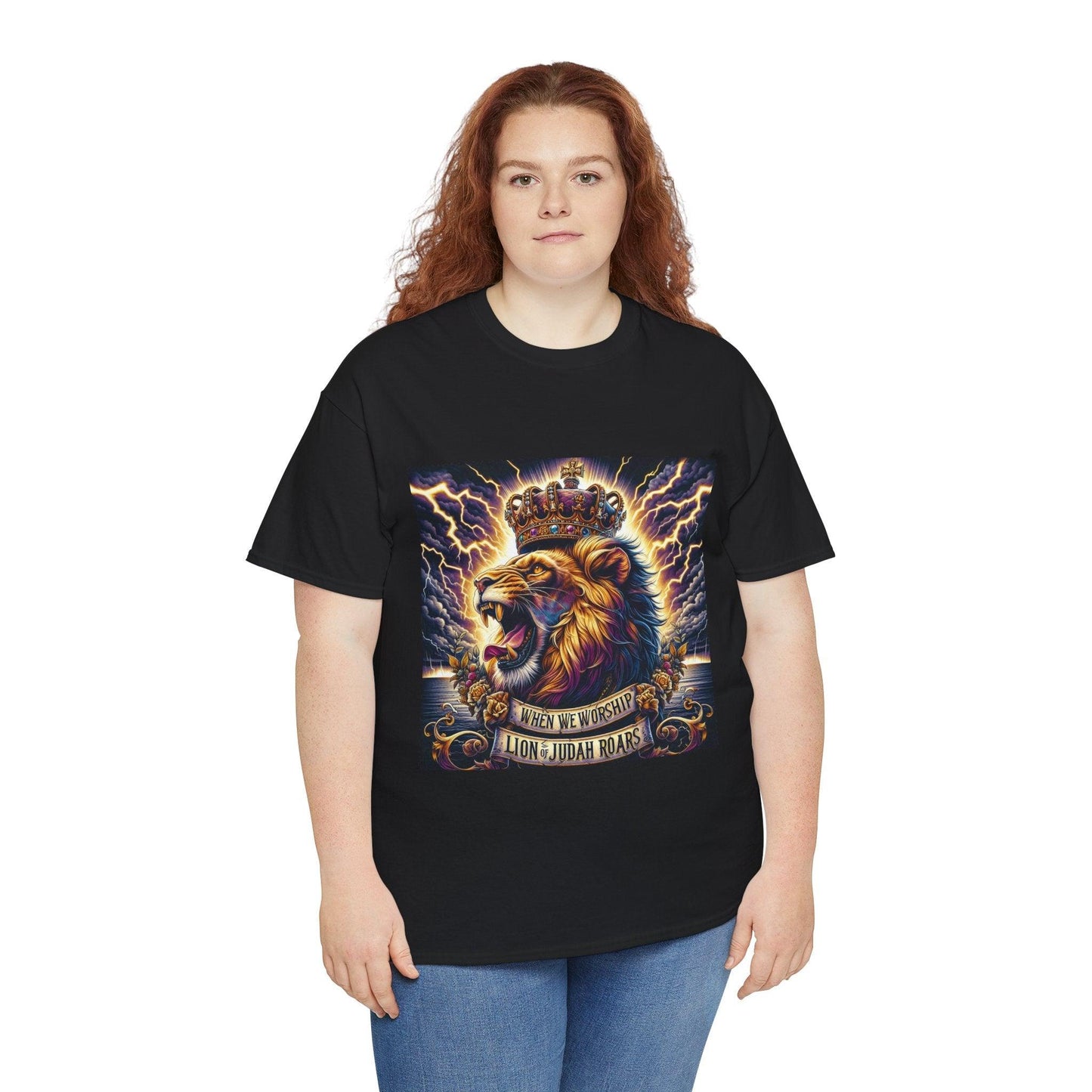 Unisex Tee - When We Worship the Lion of Judah Roars - Motor Girl Boutique