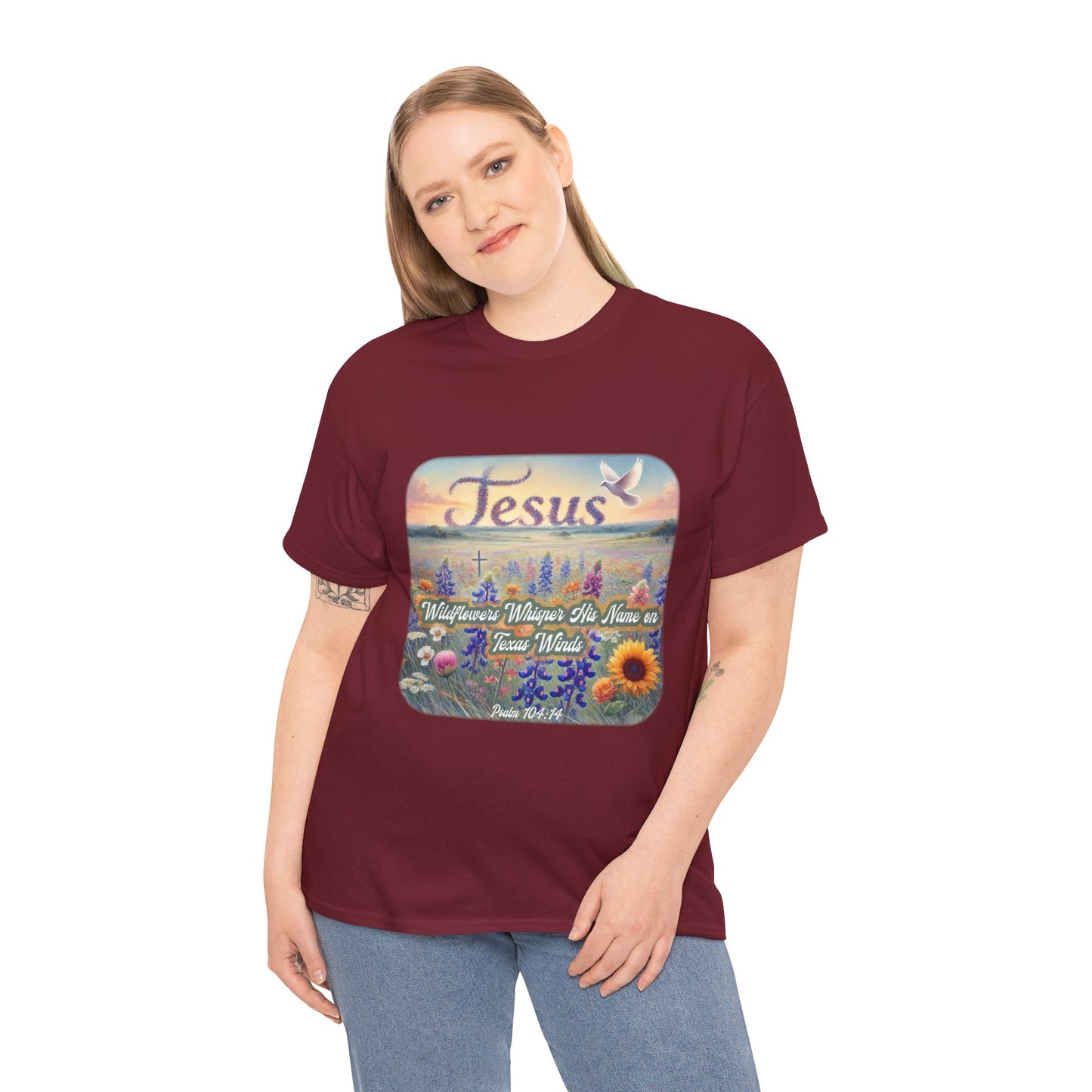 Unisex Tee - Wildflowers Whisper His Name on Texas Winds