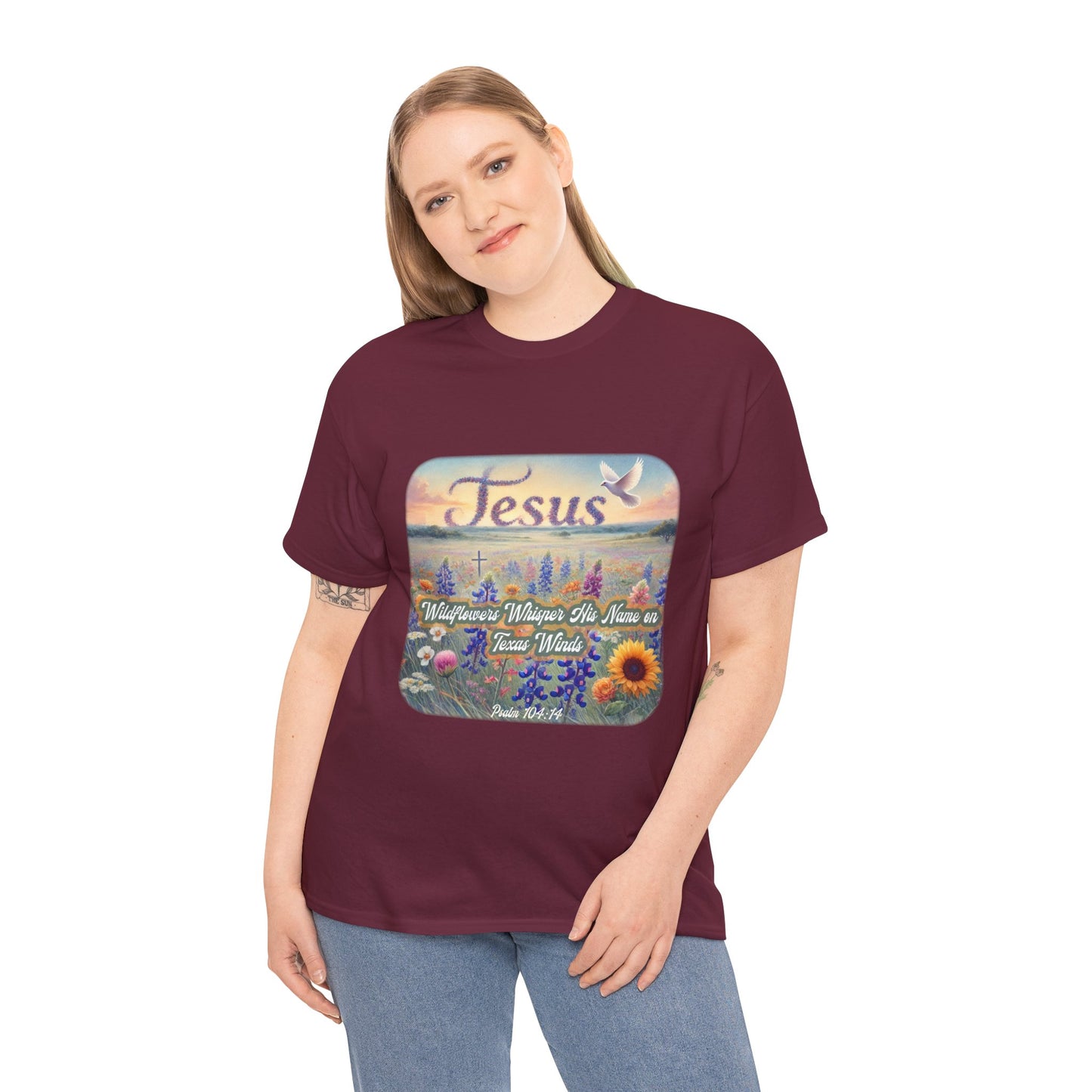 Unisex Tee - Wildflowers Whisper His Name on Texas Winds