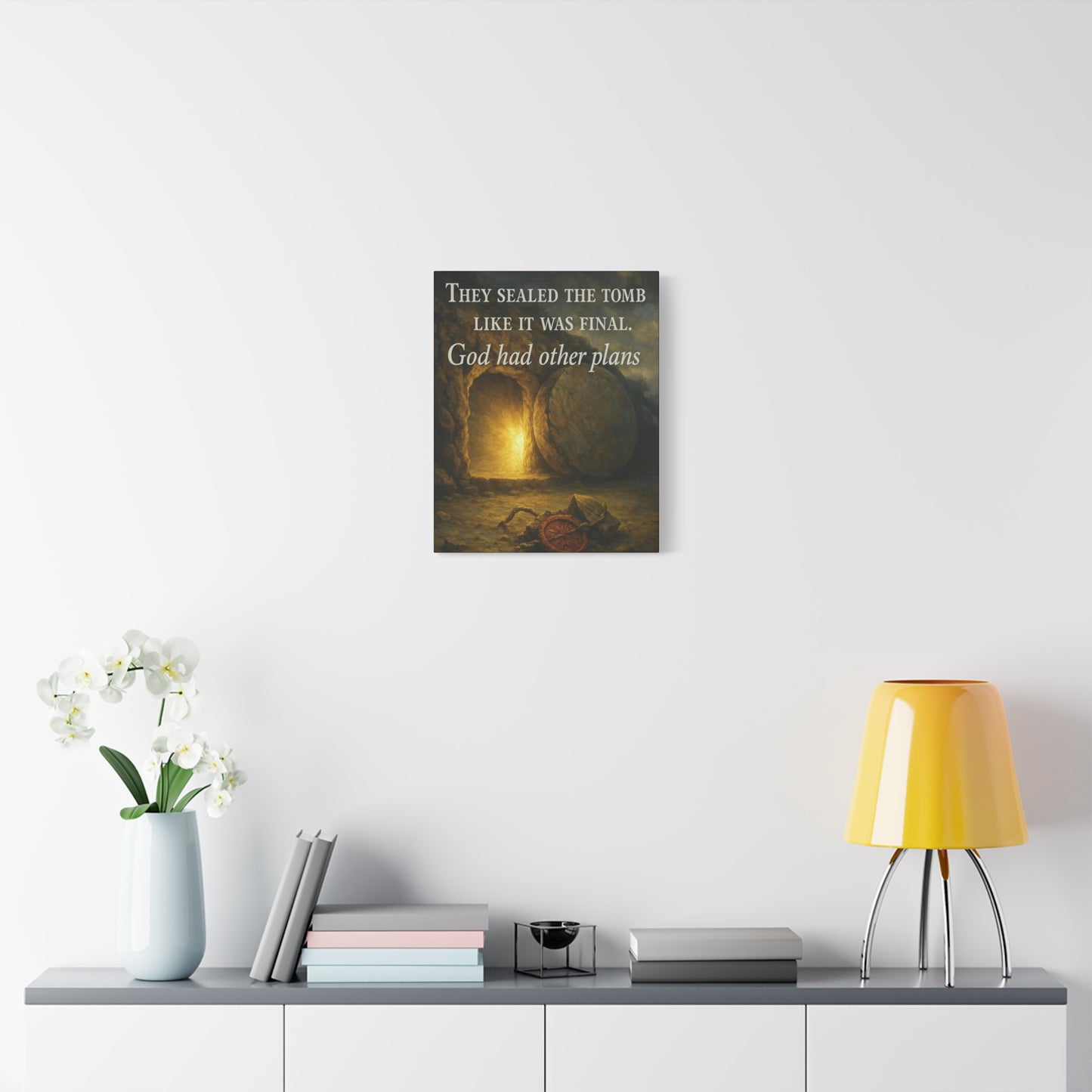 "God Had Other Plans" – Resurrection Canvas Wall Art