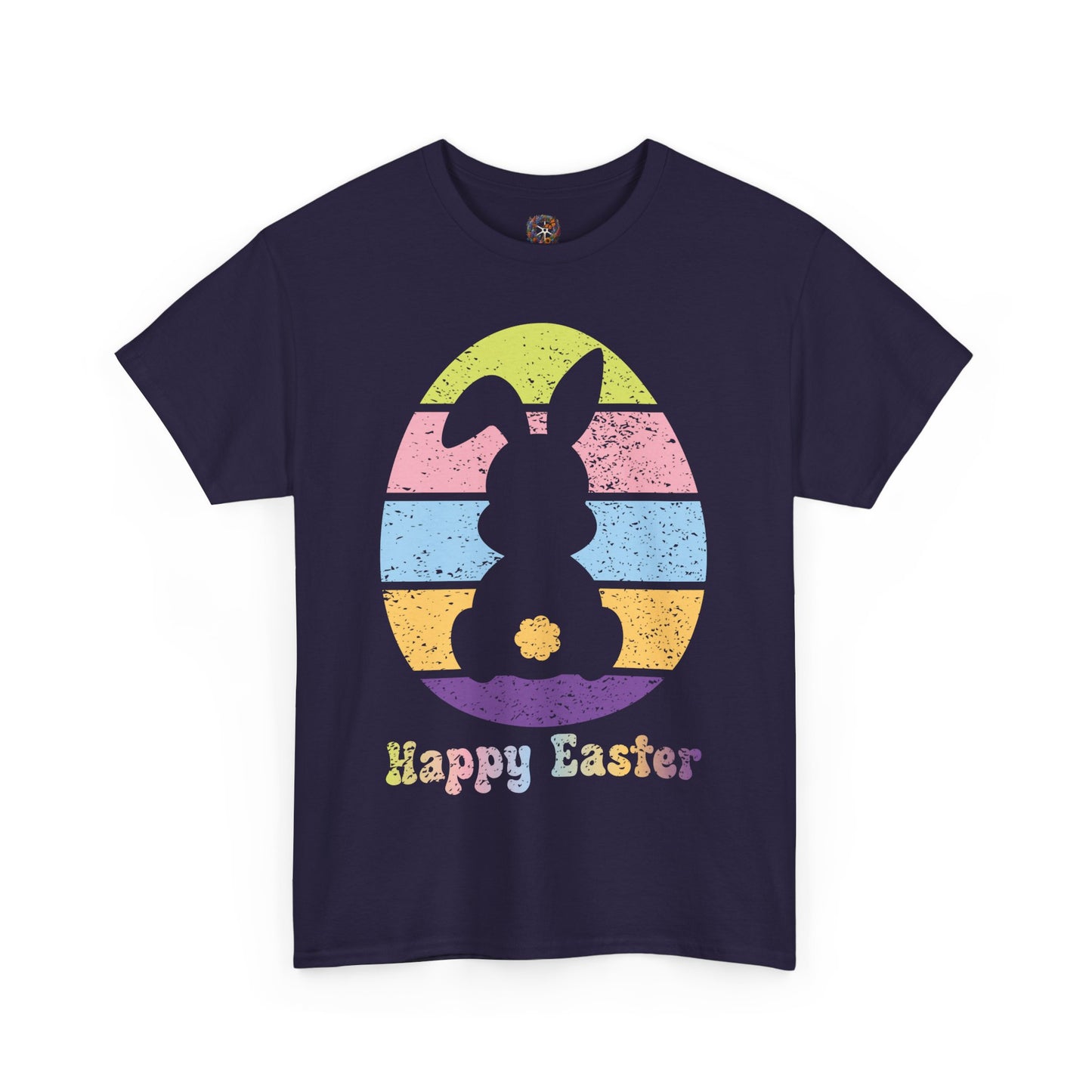 Retro Grunge Happy Easter Bunny T-Shirt – Vintage Vibes, Easter Style