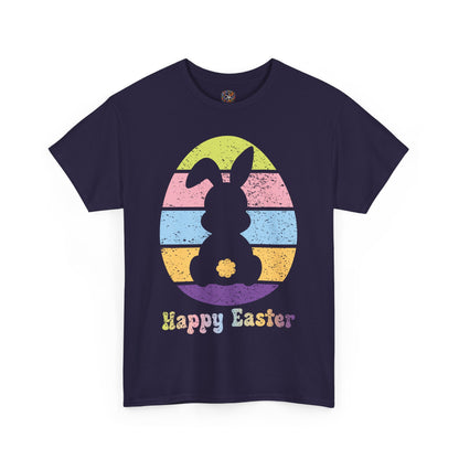 Retro Grunge Happy Easter Bunny T-Shirt – Vintage Vibes, Easter Style