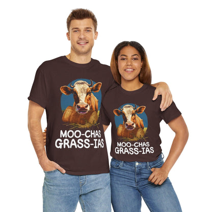 Unisex T-Shirt - “Moo-chas Grass-ias” - Motor Girl Boutique
