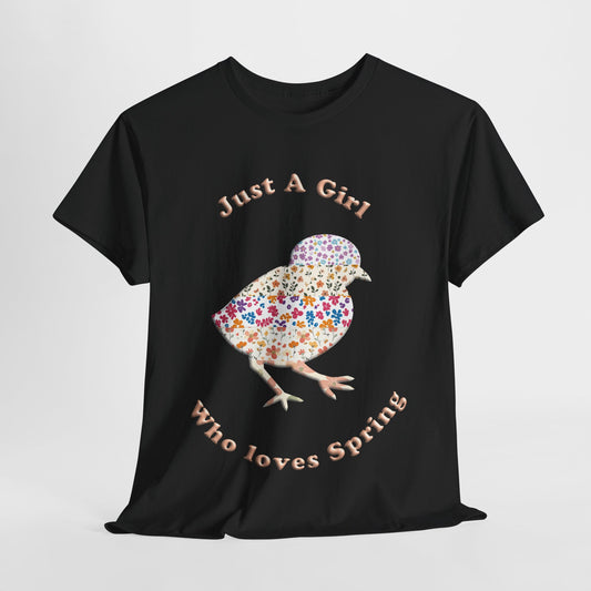 "Just a girl who loves Spring" flower Tee