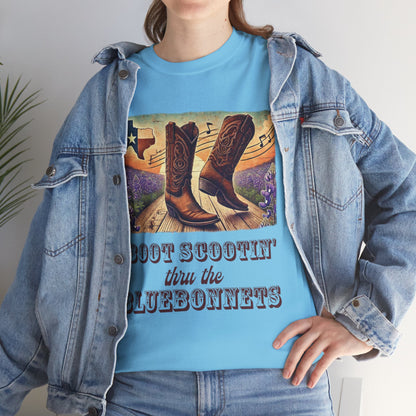Unisex Tee - Boot Scootin’ Thru the Bluebonnets