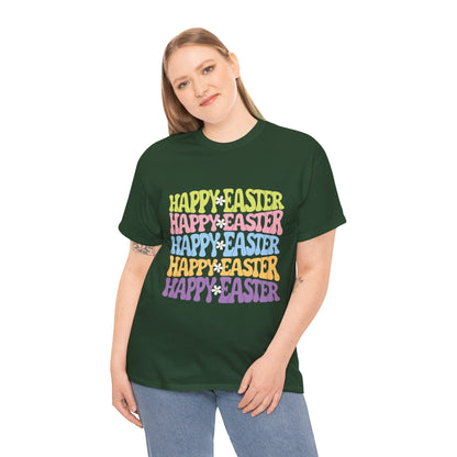 Happy Easter Four Ways T-Shirt – Groovy Colors, Retro Vibes