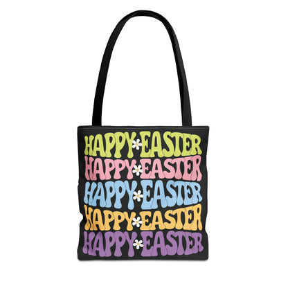 Happy Easter Four Ways Tote Bag – Double-Sided Retro Fun