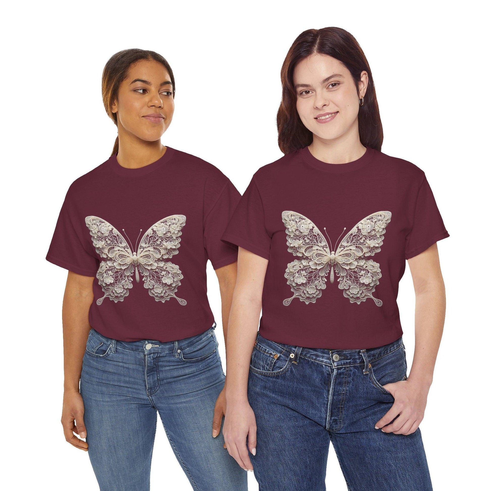 Unisex Tee - Lace Butterfly - Motor Girl Boutique