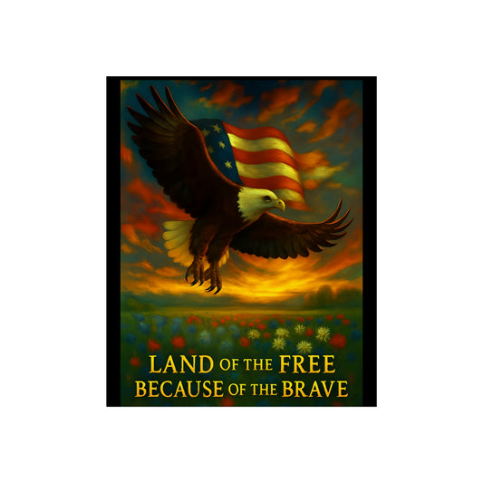 Land of the Free – Patriotic Fine Art Poster Print