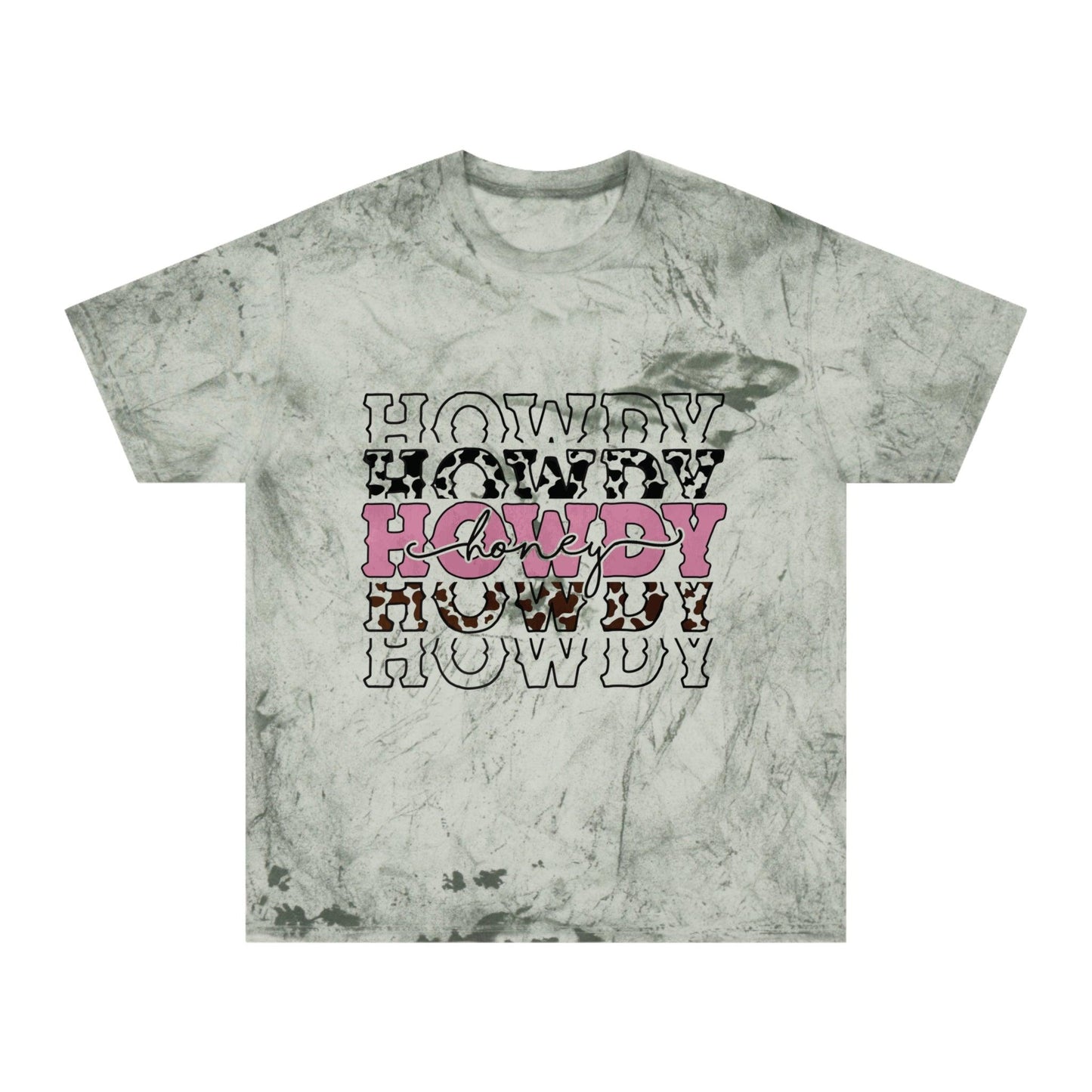 Color Blast T-Shirt - Howdy Honey Western Design - Motor Girl Boutique