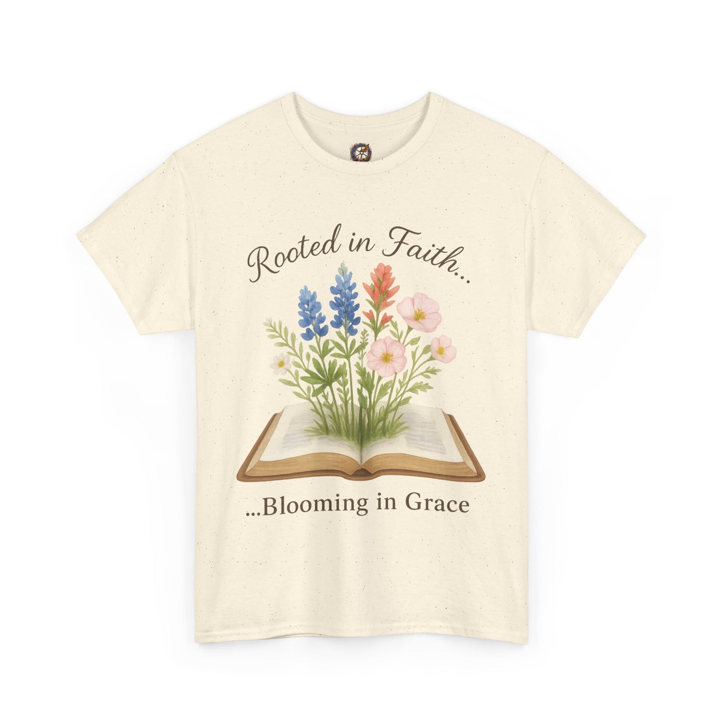 Rooted in Faith, Blooming in Grace – Gildan 5000 Christian T-Shirt