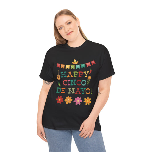 Happy Cinco de Mayo Festive Banner Tee