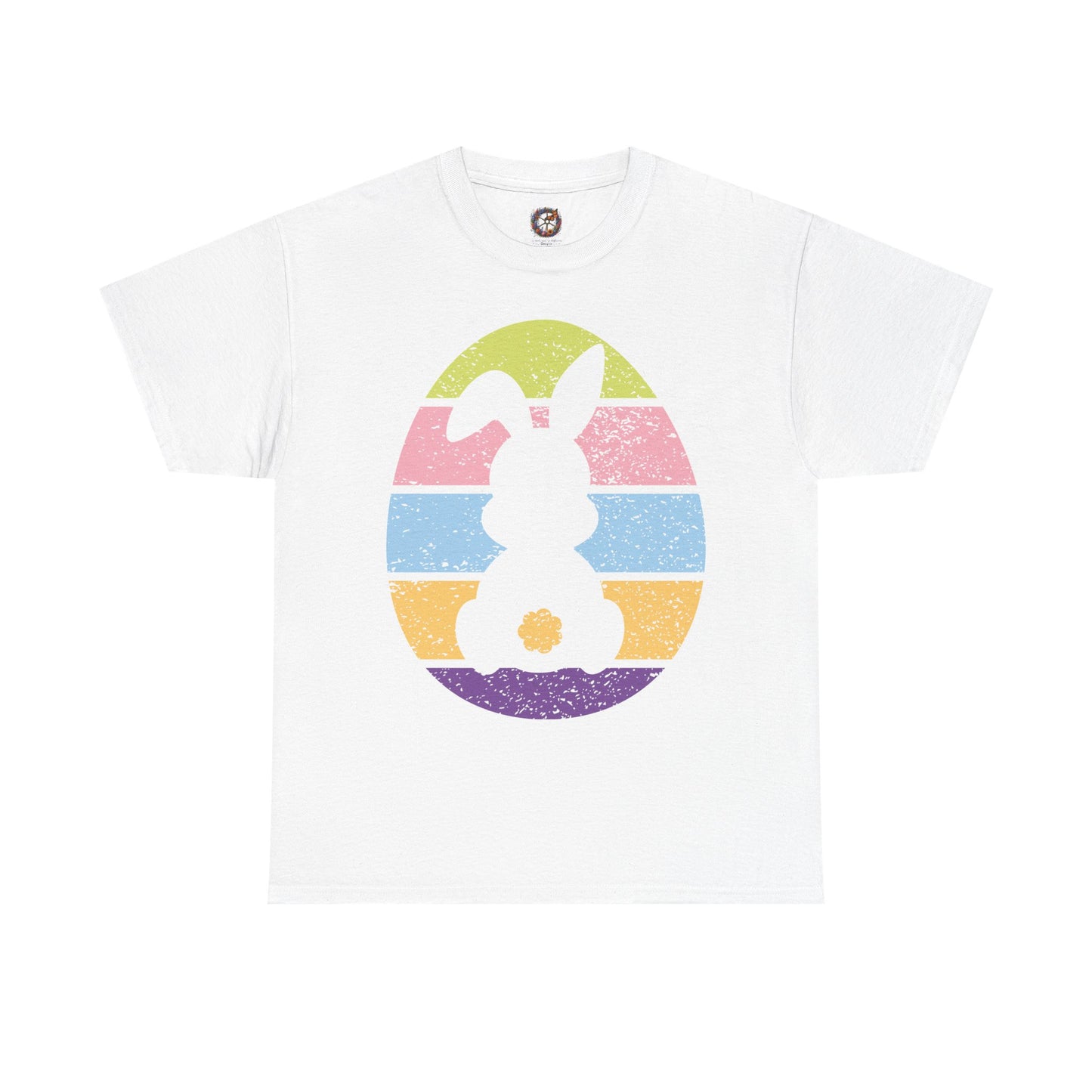Color Band Grunge Bunny T-Shirt – Easter with an Edge